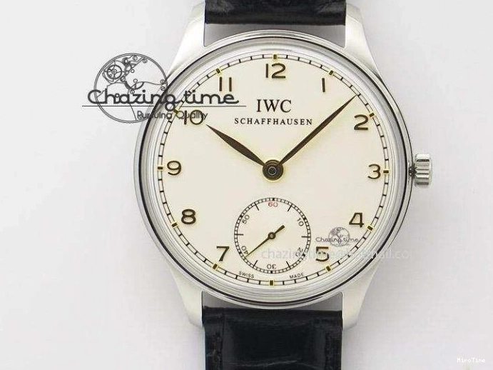 MIROTIME 0719 Supportive Portuguese Chrono IW371431 ZF 1:1 Best Edition Gray Dial On Brown Leather Strap A79350 (Slim Movement) 7261